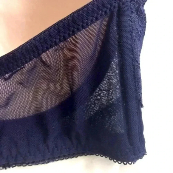 Secret Possessions Navy Lace Bustier Bra - Picture 4 of 5